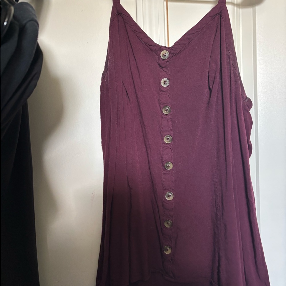 Torrid Plum Button-Front Camisole
